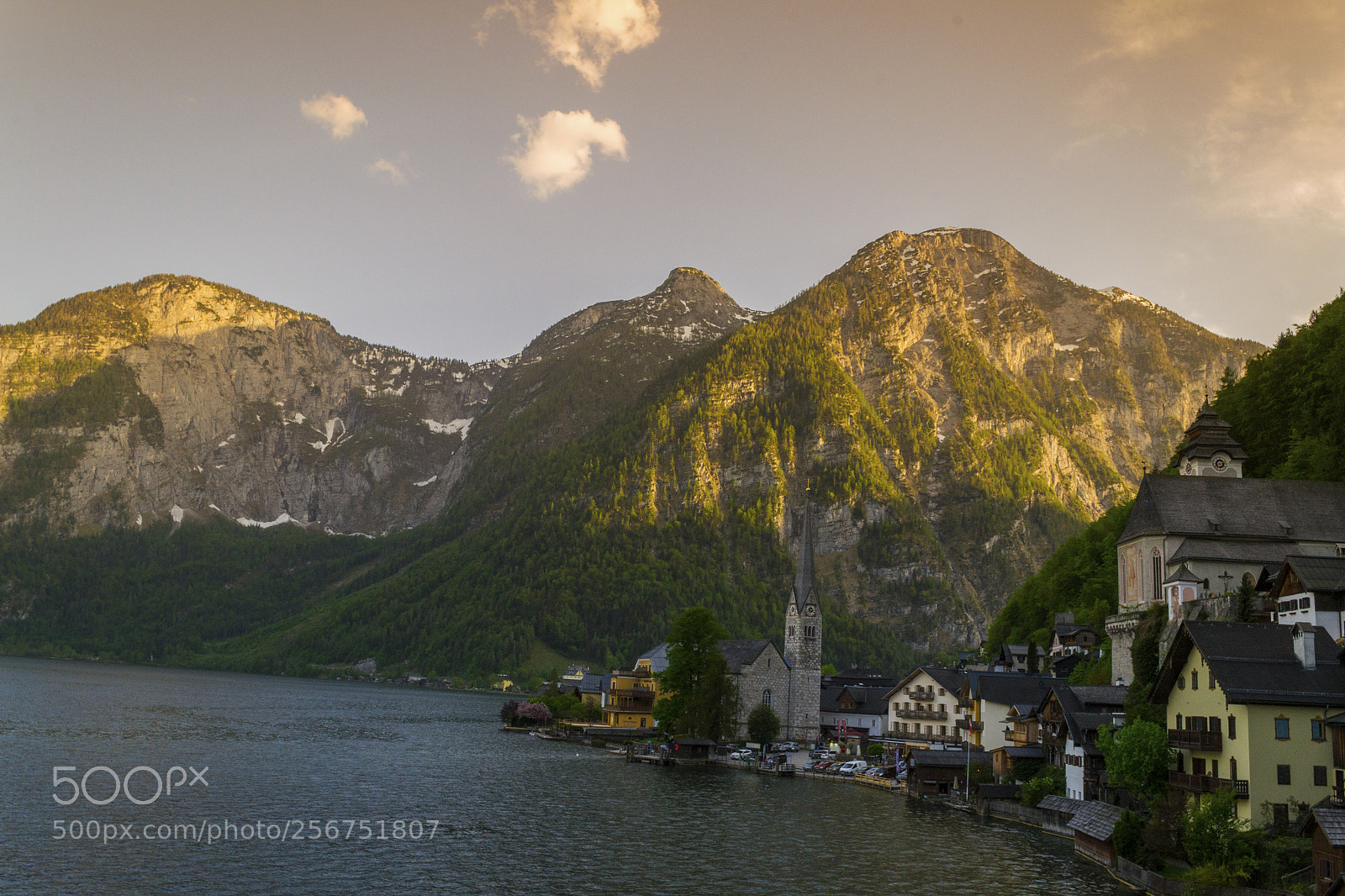 Nikon D3100 sample photo. Sunset in hallstatt photography