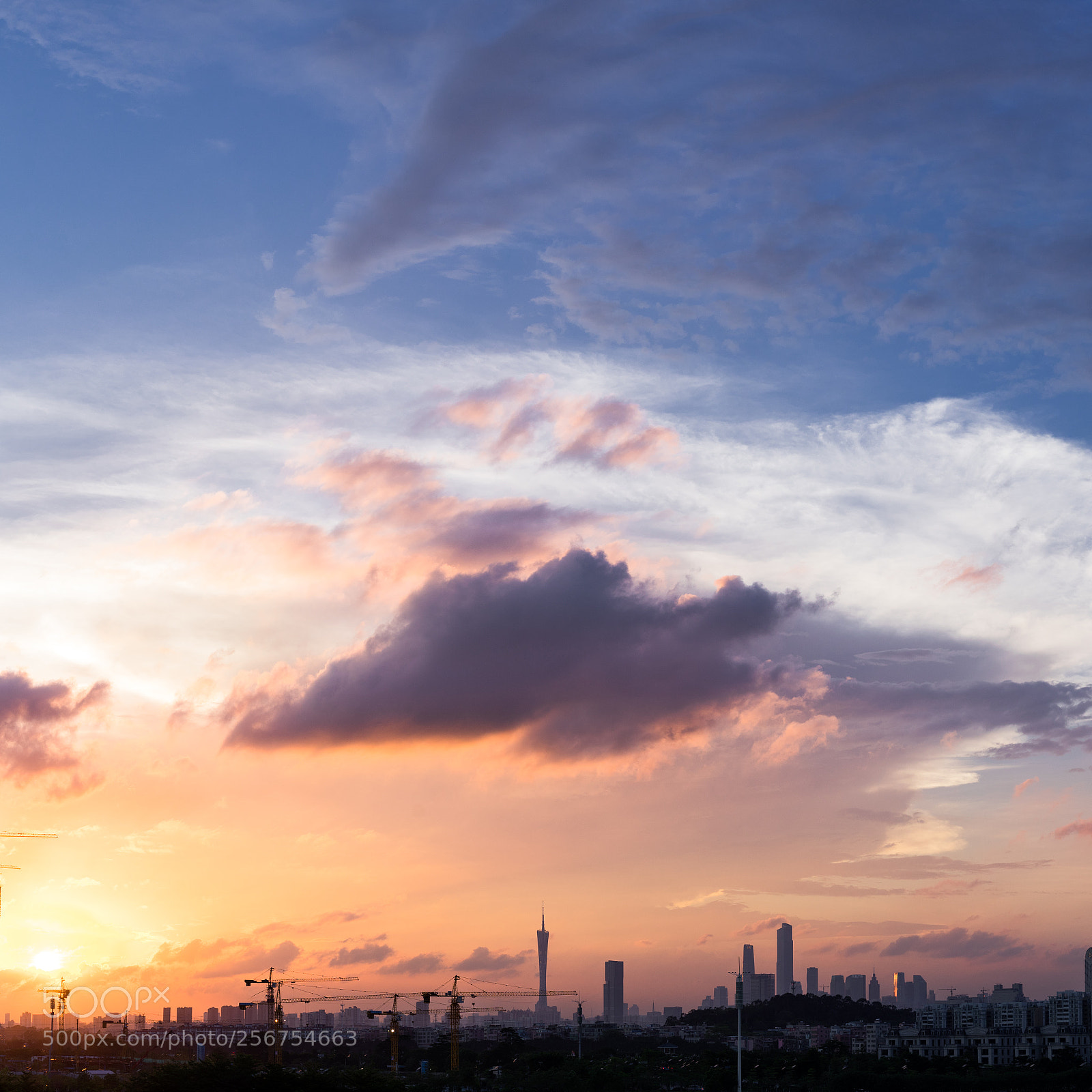 Sony a7 II sample photo. Guangzhou sunset photography