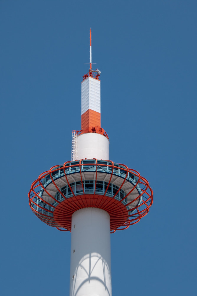 Panasonic DMC-TX1 sample photo. Kyoto tower building photography