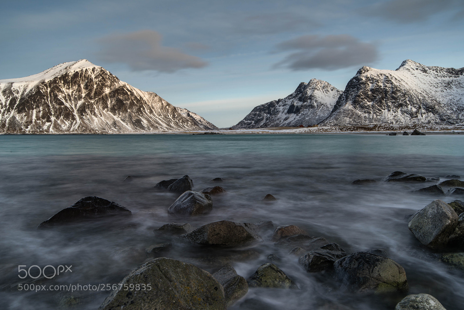 Nikon D810 sample photo. Sea and snow-capped mountains photography