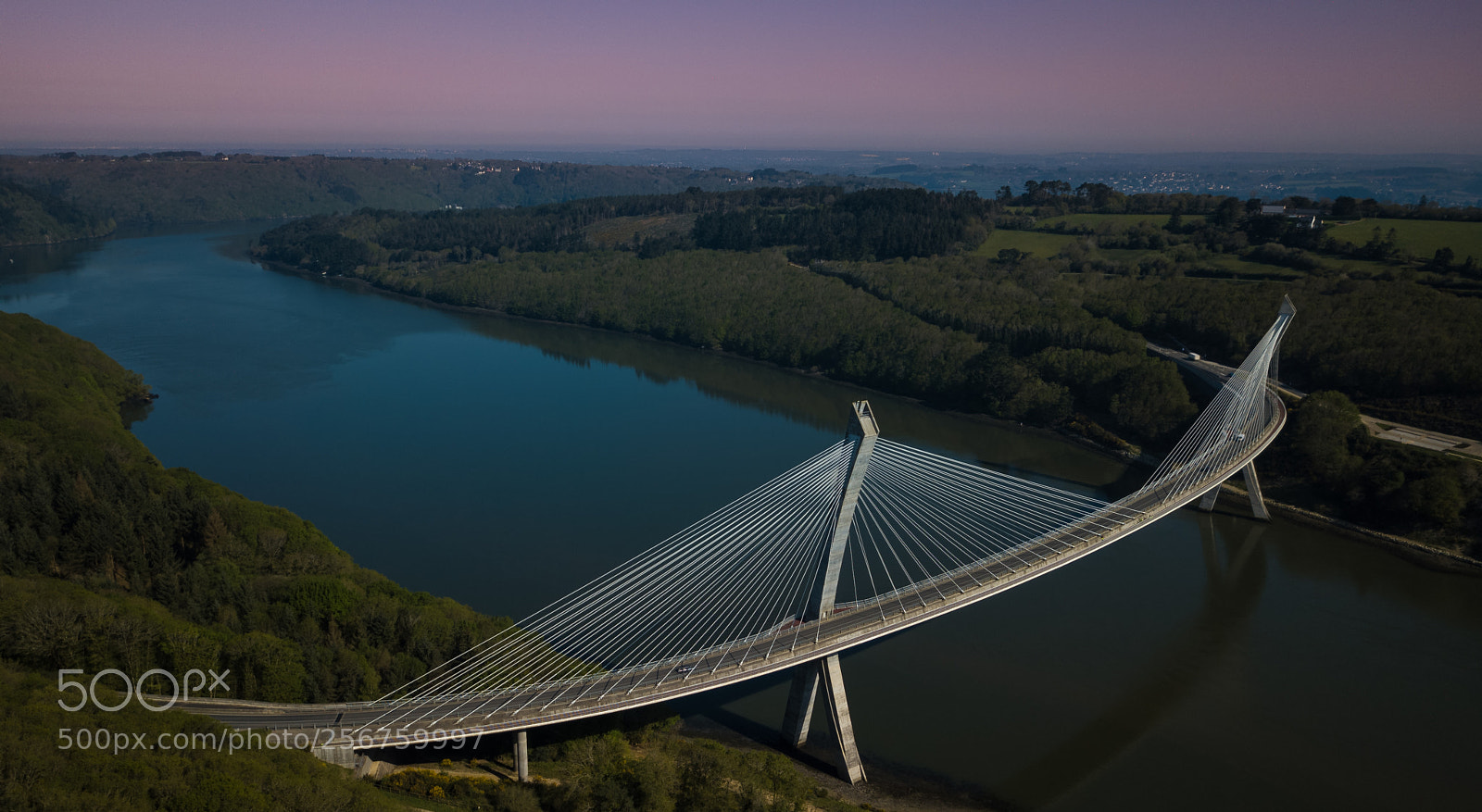 DJI FC220 sample photo. Terenez bridge photography