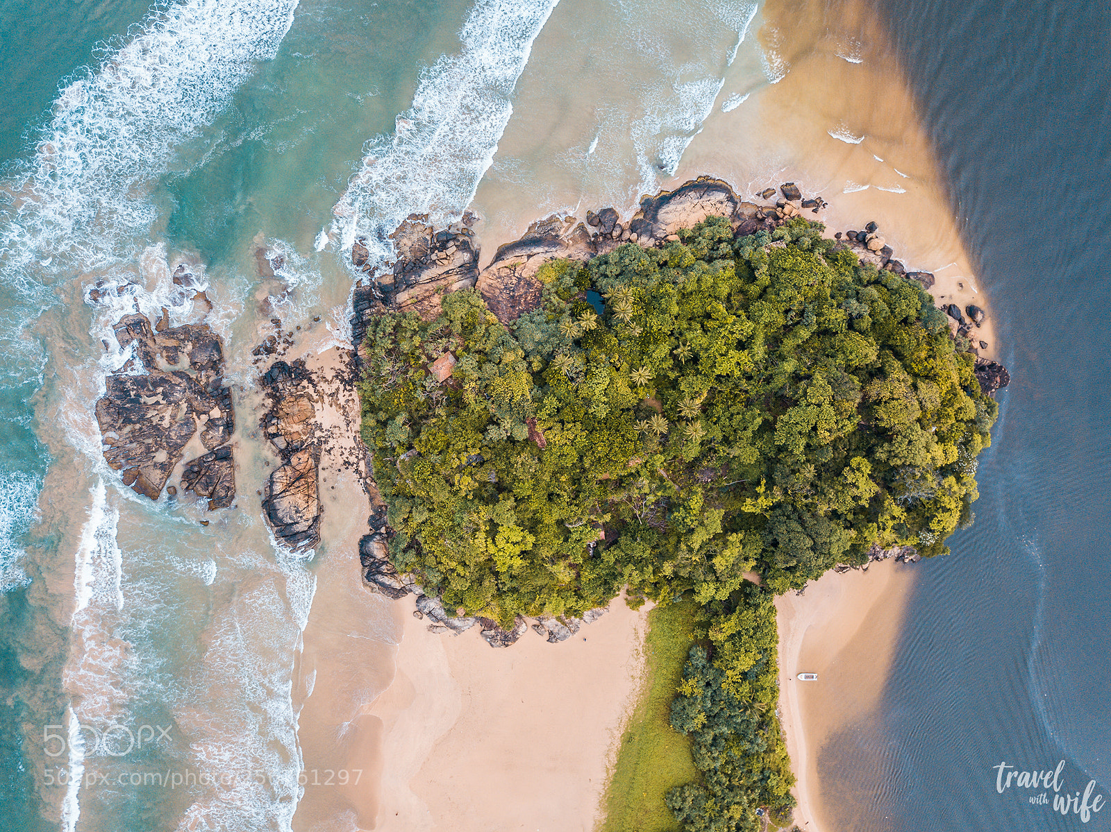 DJI FC220 sample photo. Hidden island photography