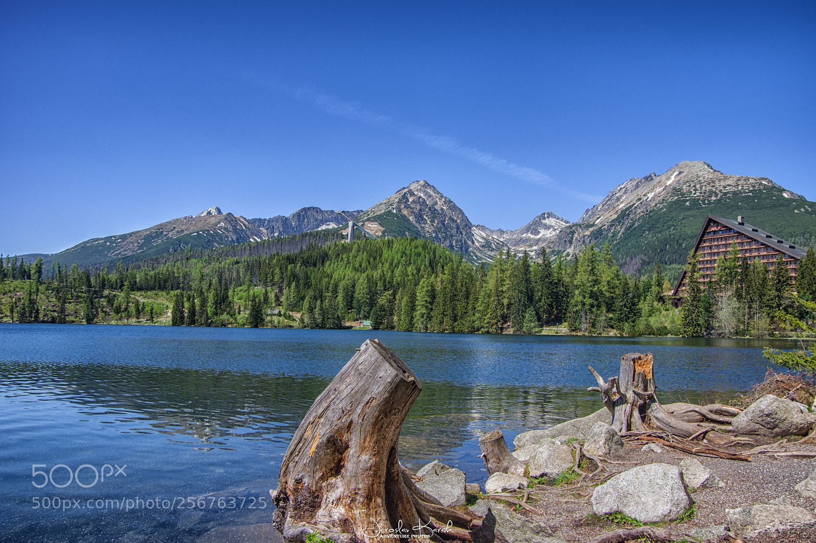 Pentax K-70 sample photo. Trbsk pleso with mountain photography