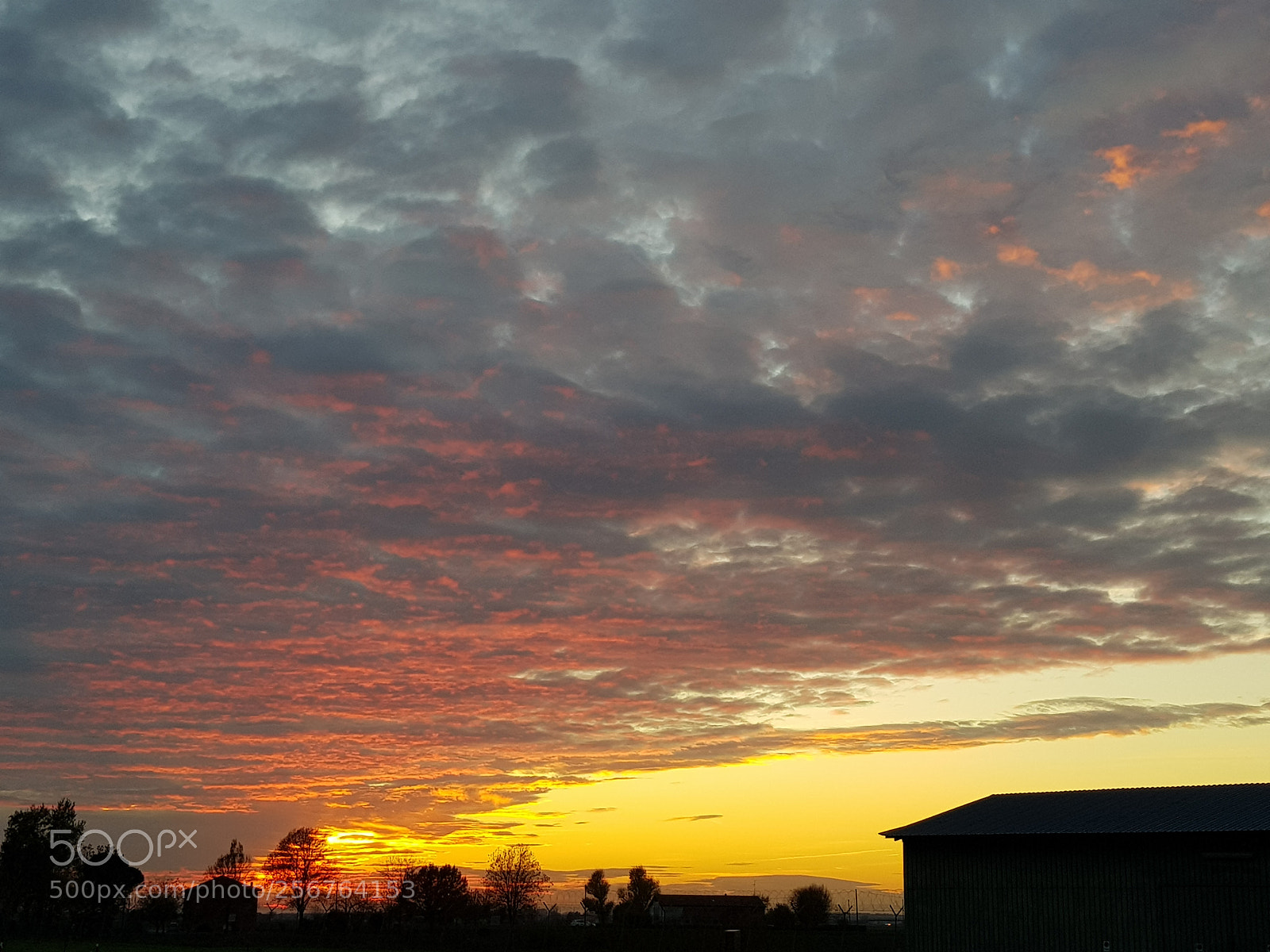 Samsung Galaxy S8+ sample photo. Sunset with storm photography