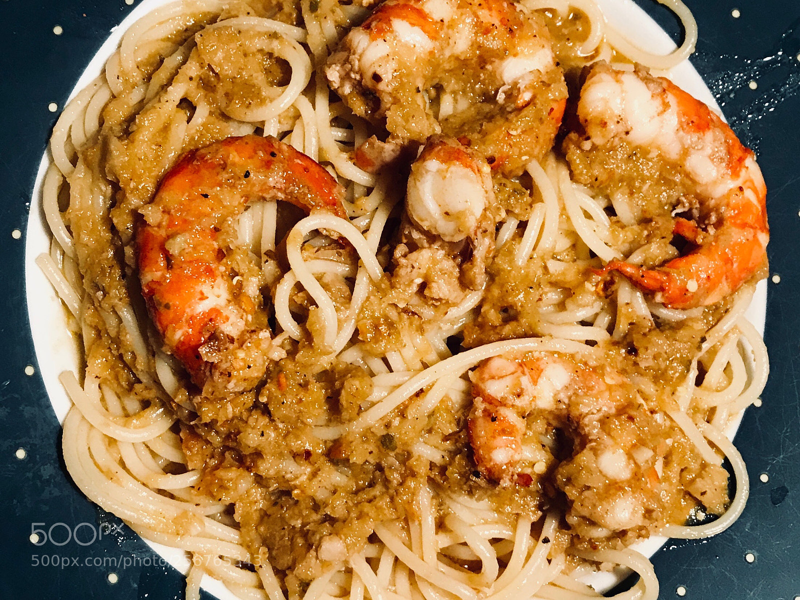 Apple iPhone 7 sample photo. Shrimp & pasta photography