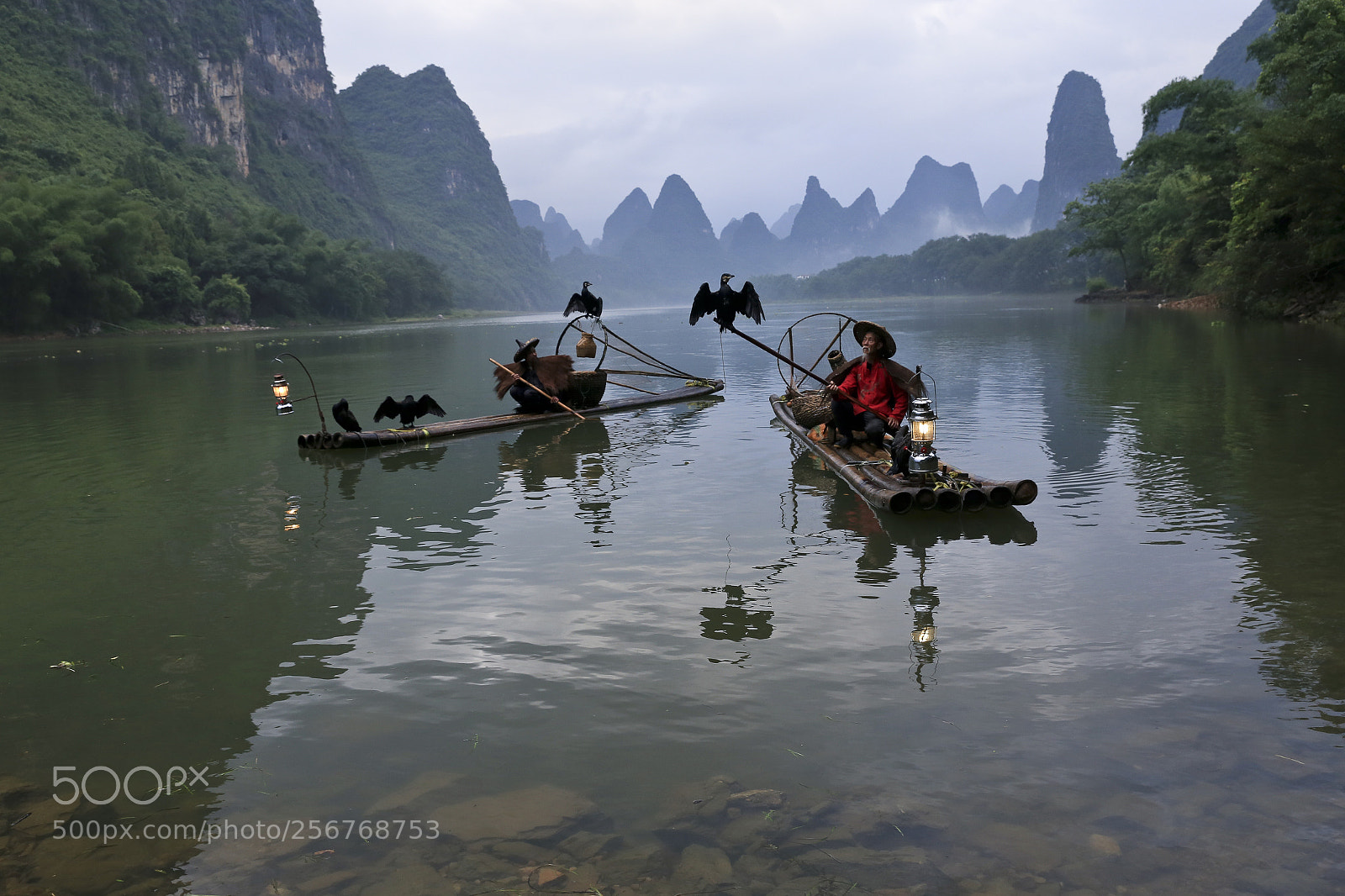 Canon EOS 6D sample photo. Li river cormorant fisherman photography