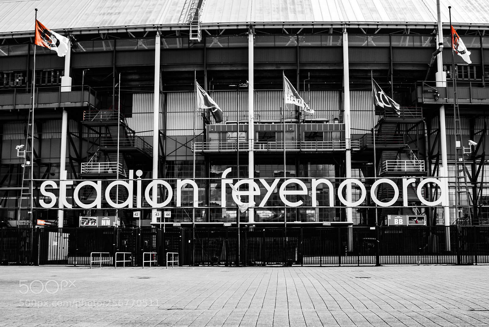 Sony Alpha DSLR-A100 sample photo. Feyenoord stadium photography
