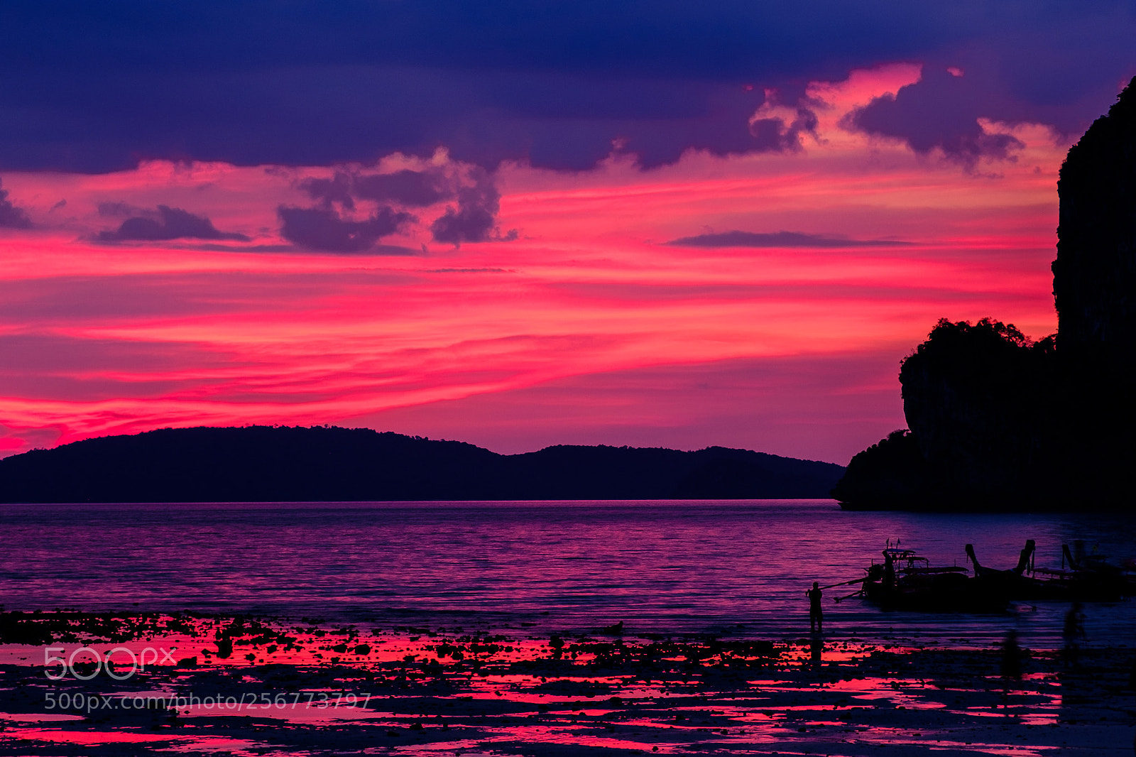 Fujifilm X-T20 sample photo. Sunset in railay photography