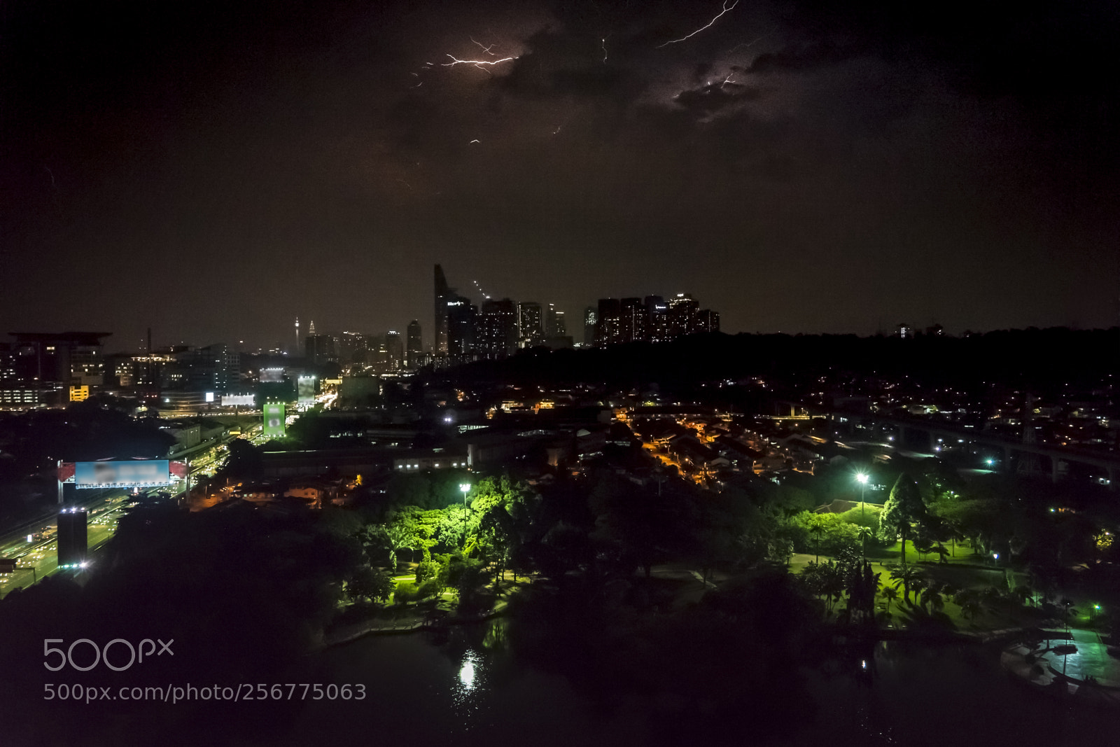 Sony a7 II sample photo. Night of lightening photography