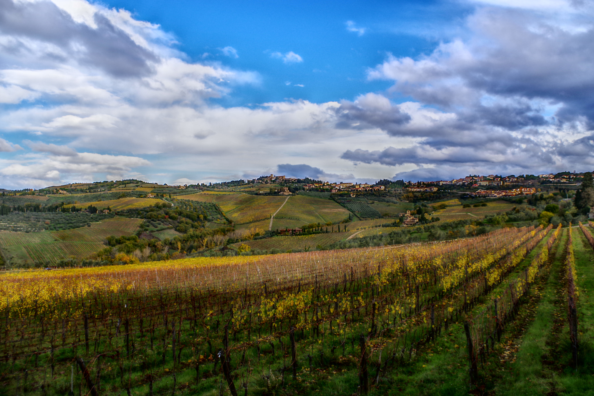 Pentax K-70 sample photo. Tuscany autumn in hdr photography