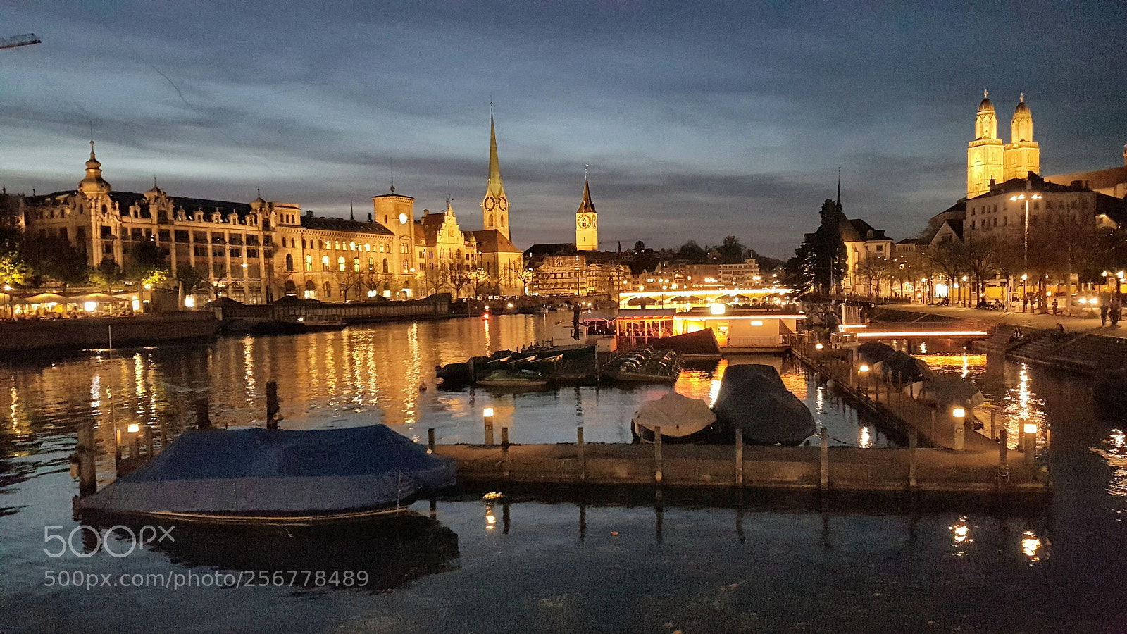 Samsung Galaxy S7 Edge sample photo. Zurich nights photography