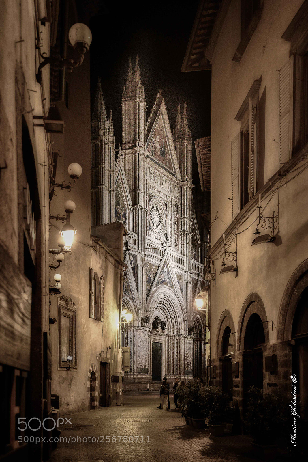 Nikon D750 sample photo. Orvieto - duomo midnight photography