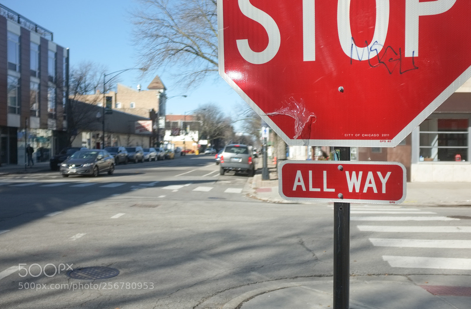 Fujifilm FinePix X100 sample photo. Plastic covered stop sign 5 photography