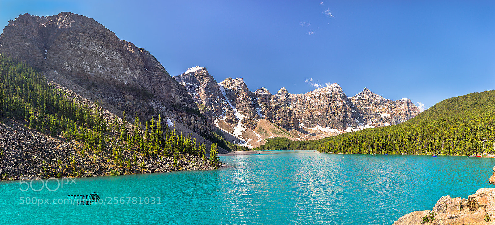 Nikon D610 sample photo. Lake moraine panorama photography