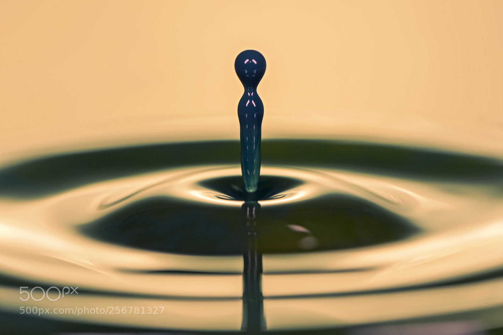 Nikon D810 sample photo. Blue water drop. photography