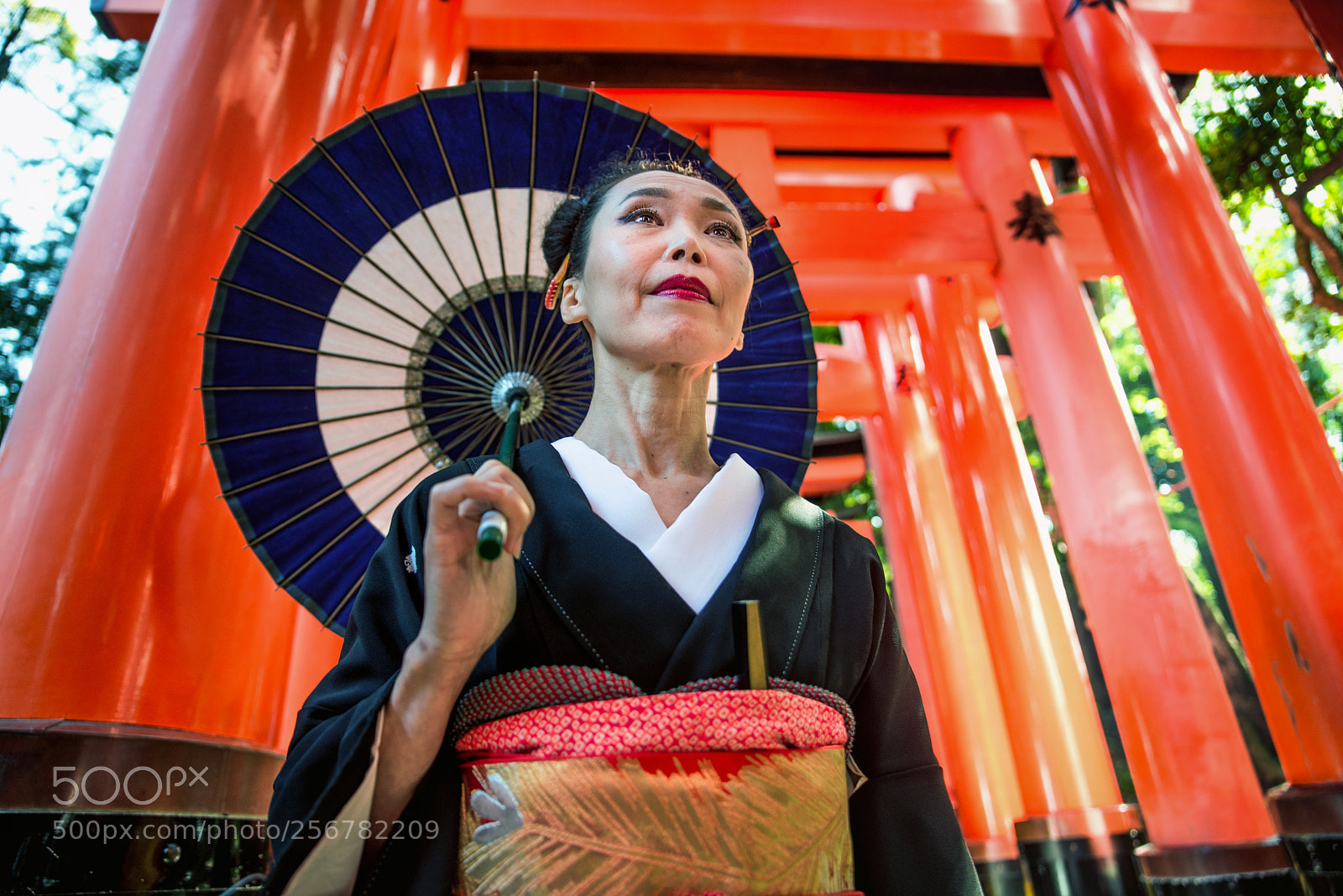 Nikon D610 sample photo. Japanese woman at fushimi photography