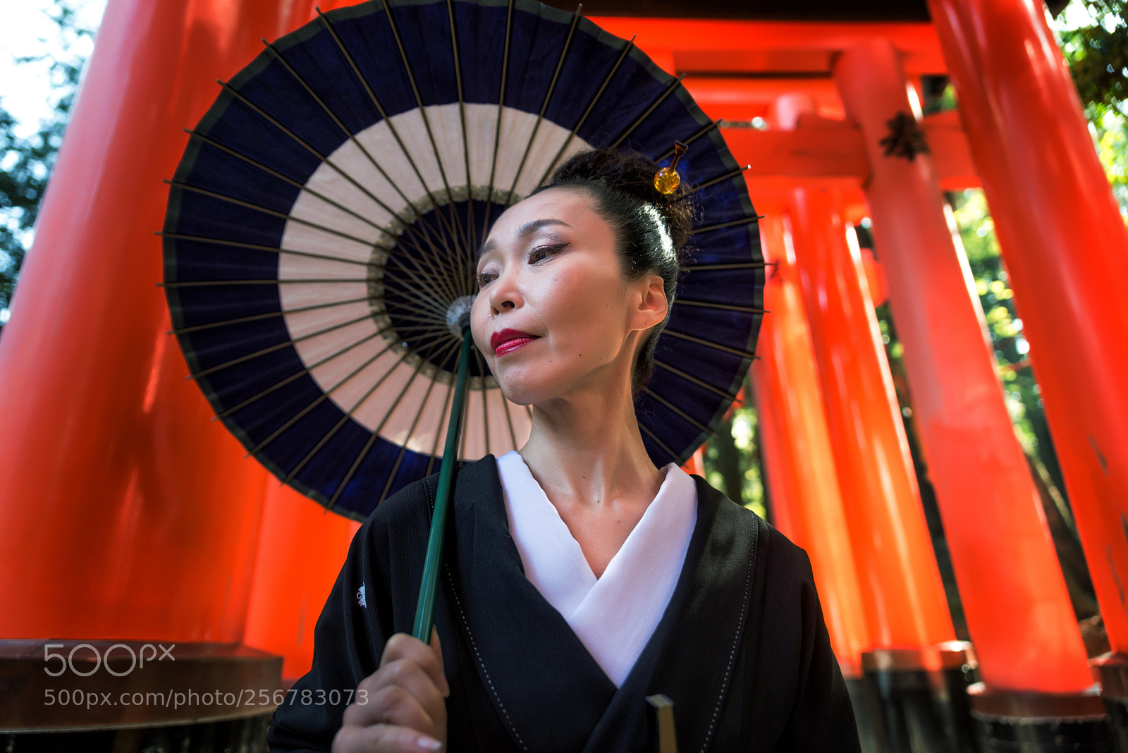 Nikon D610 sample photo. Japanese woman at fushimi photography