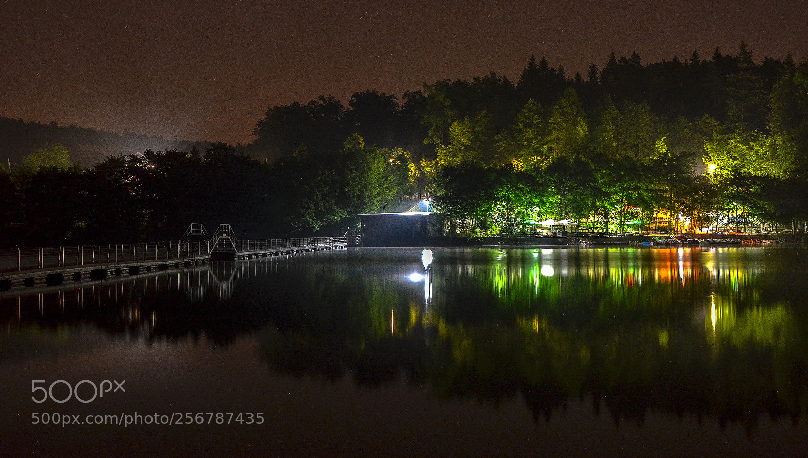 Nikon D5100 sample photo. Lake by night photography