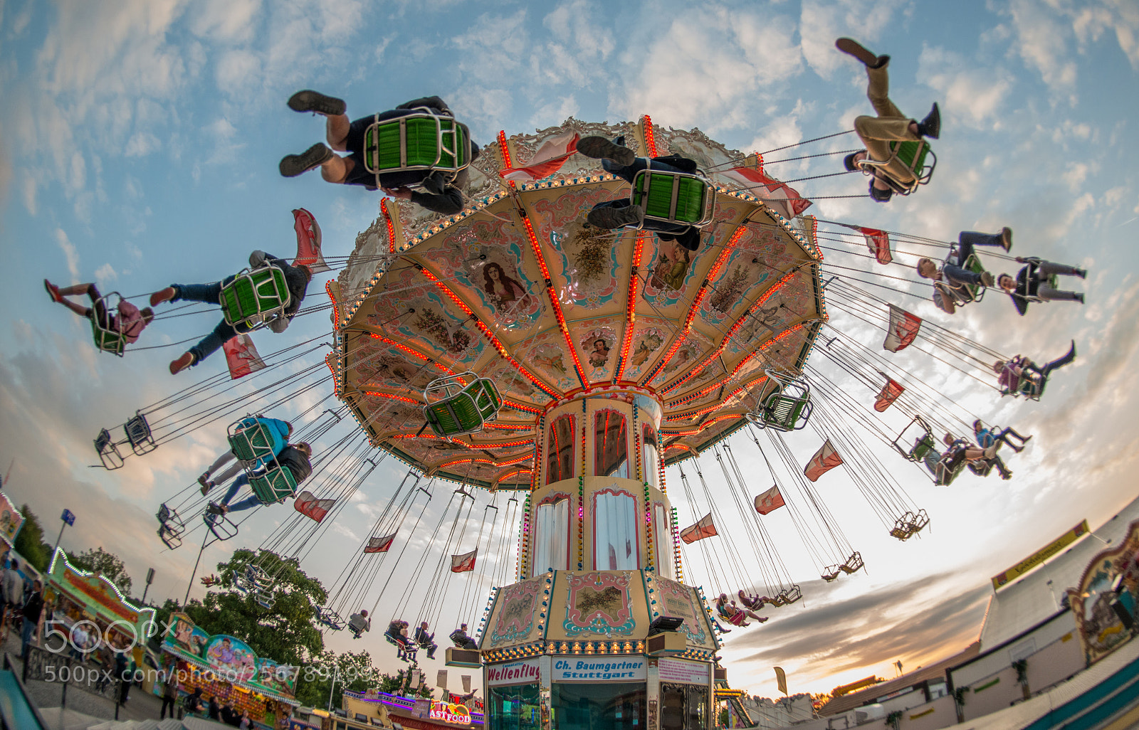 Nikon D800 sample photo. Carousel in evening atmosphere photography