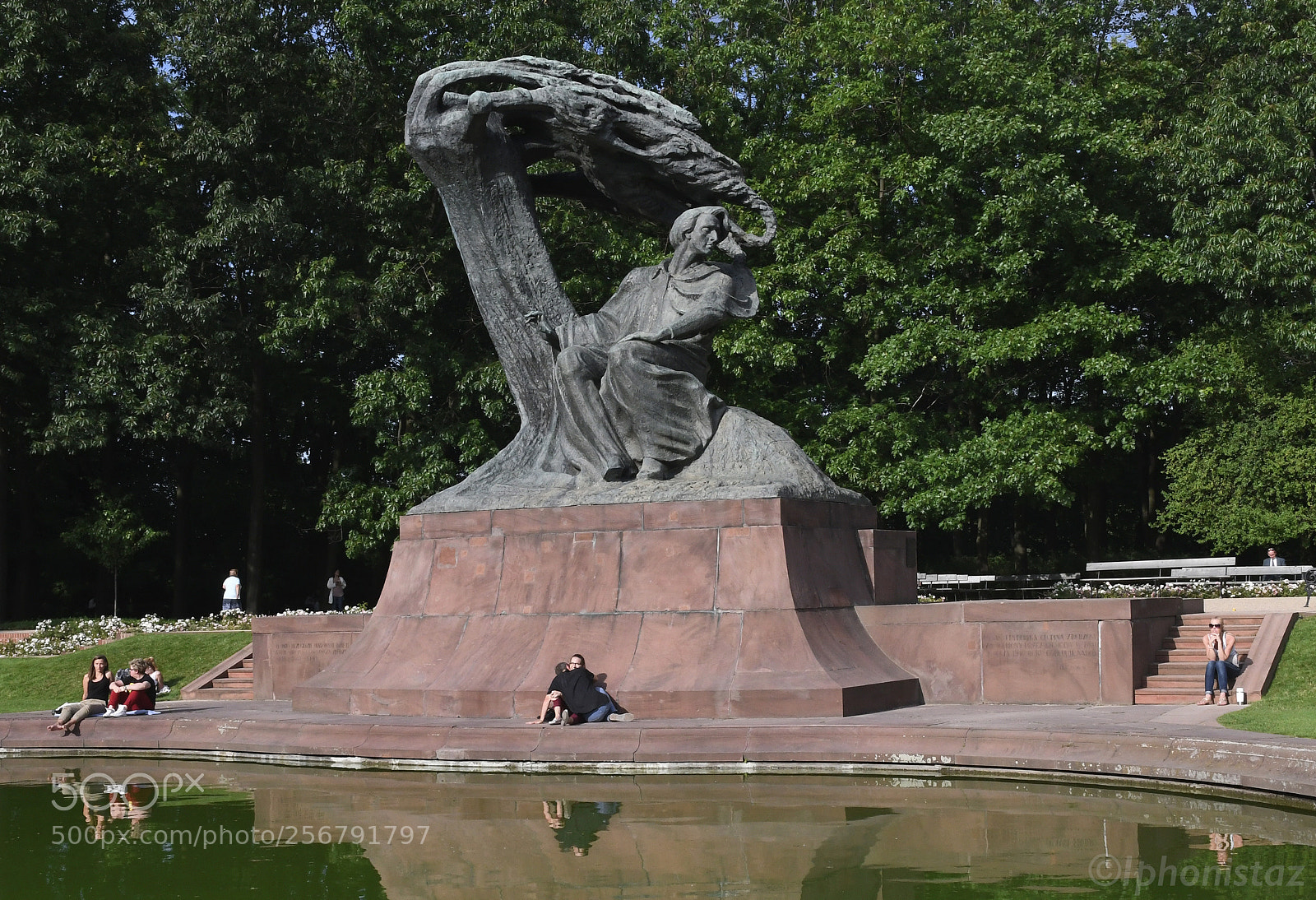 Nikon D500 sample photo. Park statue chopin photography