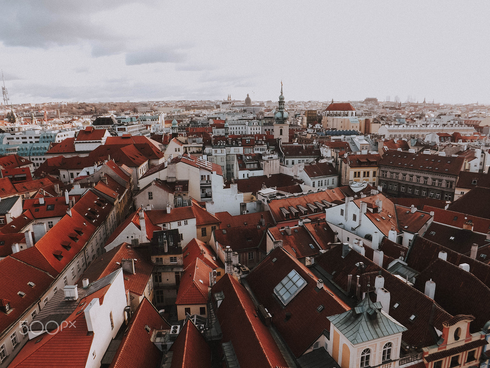 Fujifilm FinePix S4500 sample photo. Prague rooftops photography