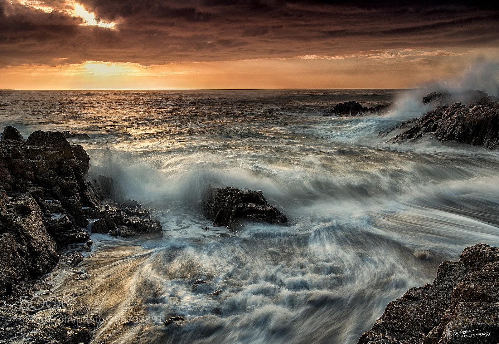 Canon EOS 6D sample photo. Sunset waves photography