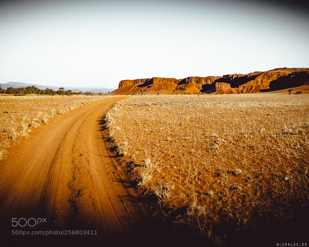 Canon EOS 7D Mark II sample photo. The namibian dirt road photography