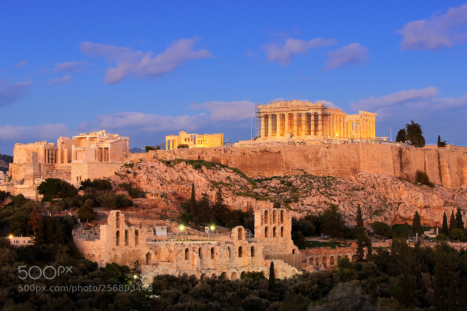 Canon EOS 600D (Rebel EOS T3i / EOS Kiss X5) sample photo. Blue hour acropolis photography