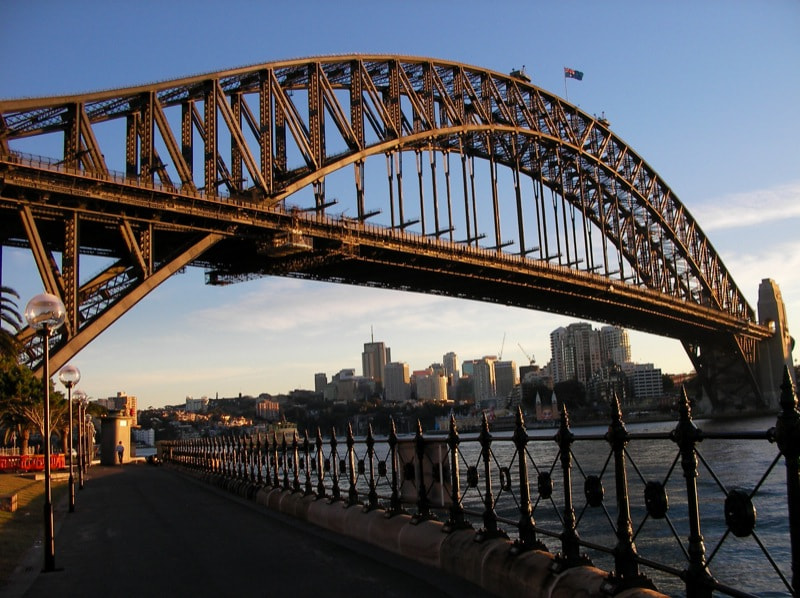 SANYO C40 sample photo. Sydney harbor bridge photography