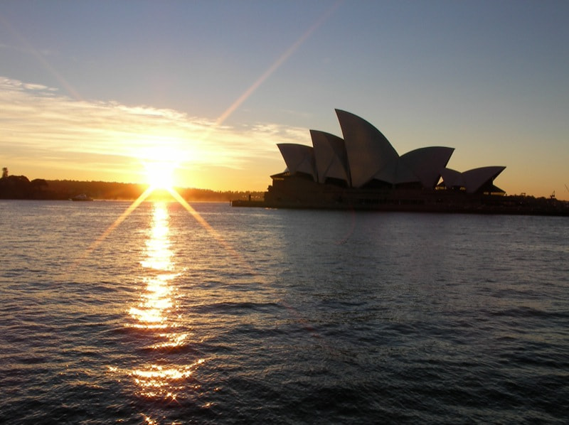 SANYO C40 sample photo. Sydney harbor at sunset photography