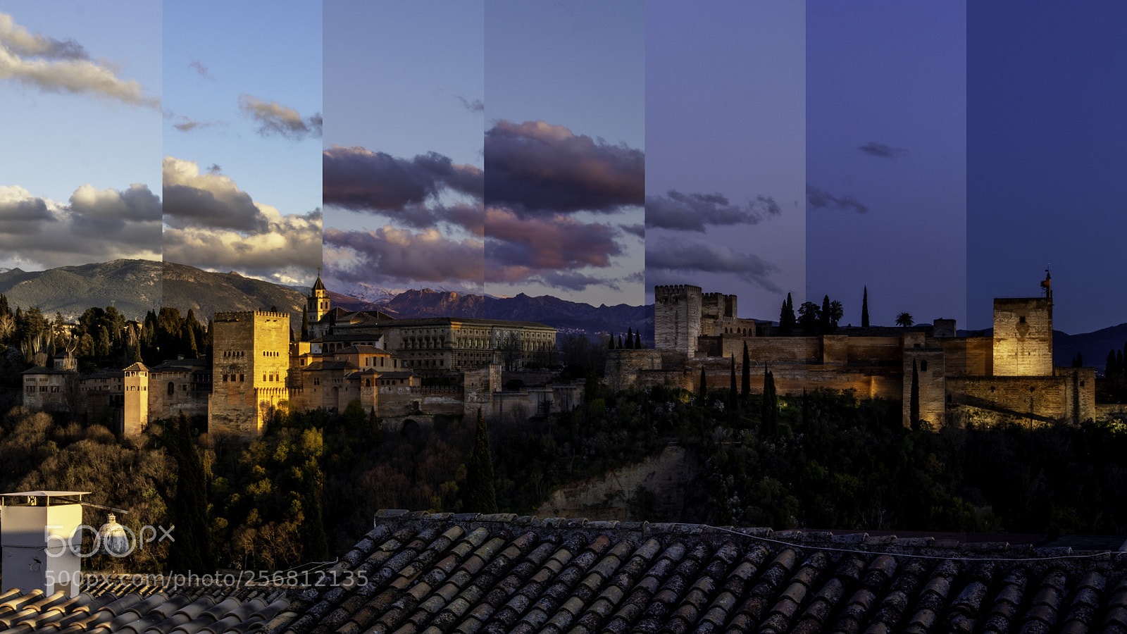 Canon EOS 80D sample photo. Sunset timeslice on alhambra photography