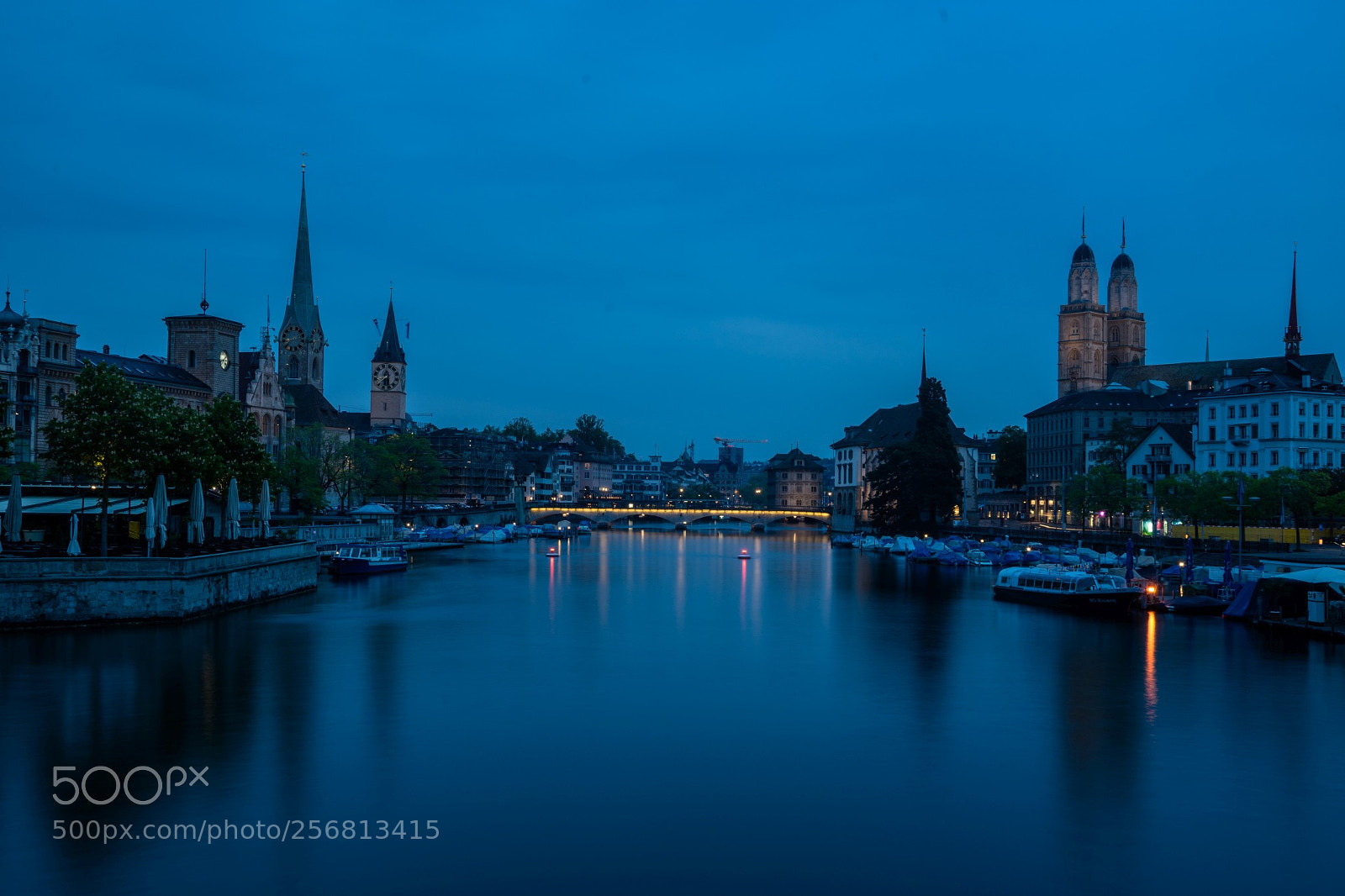 Sony a7 II sample photo. Zürich beim eindunkeln photography