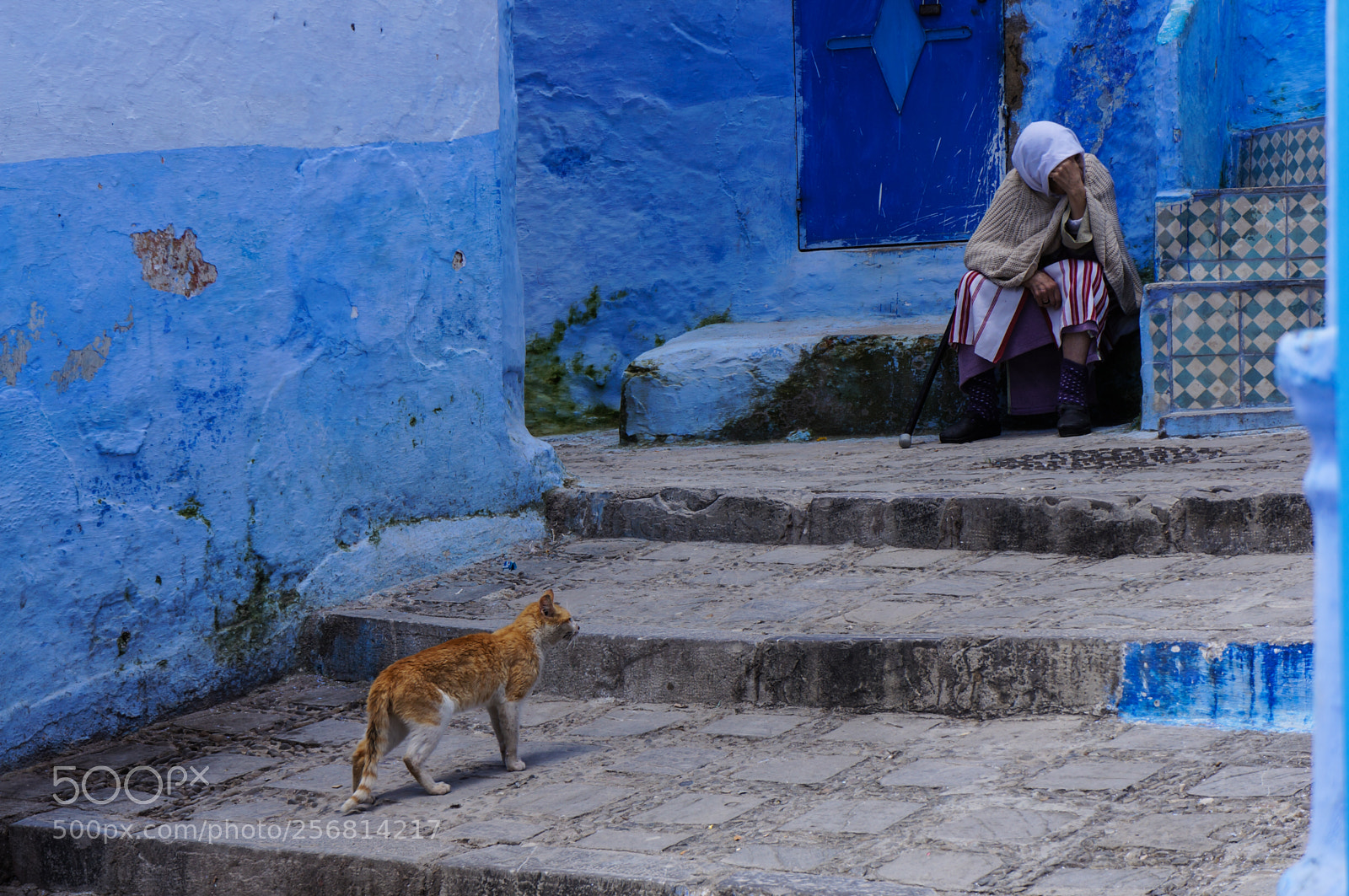 Sony Alpha NEX-5N sample photo. Between blue walls photography