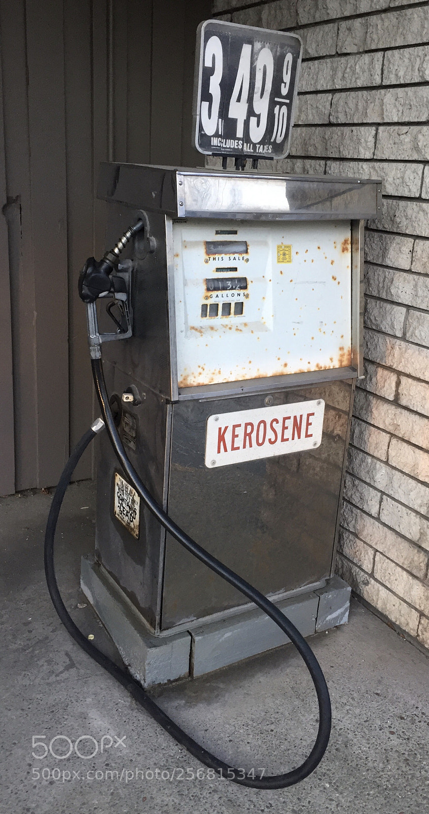 Apple iPhone 6 sample photo. Antique gasoline pump photography