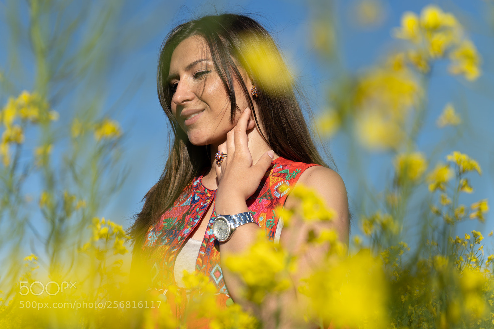Sony a7 III sample photo. Girl in field photography