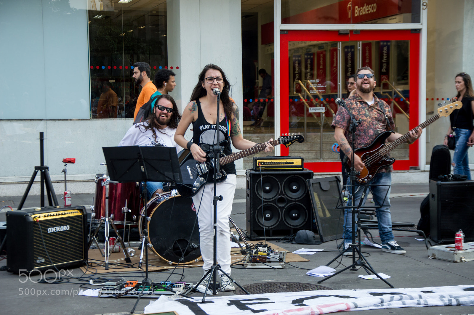 Nikon D3200 sample photo. Música na paulista photography