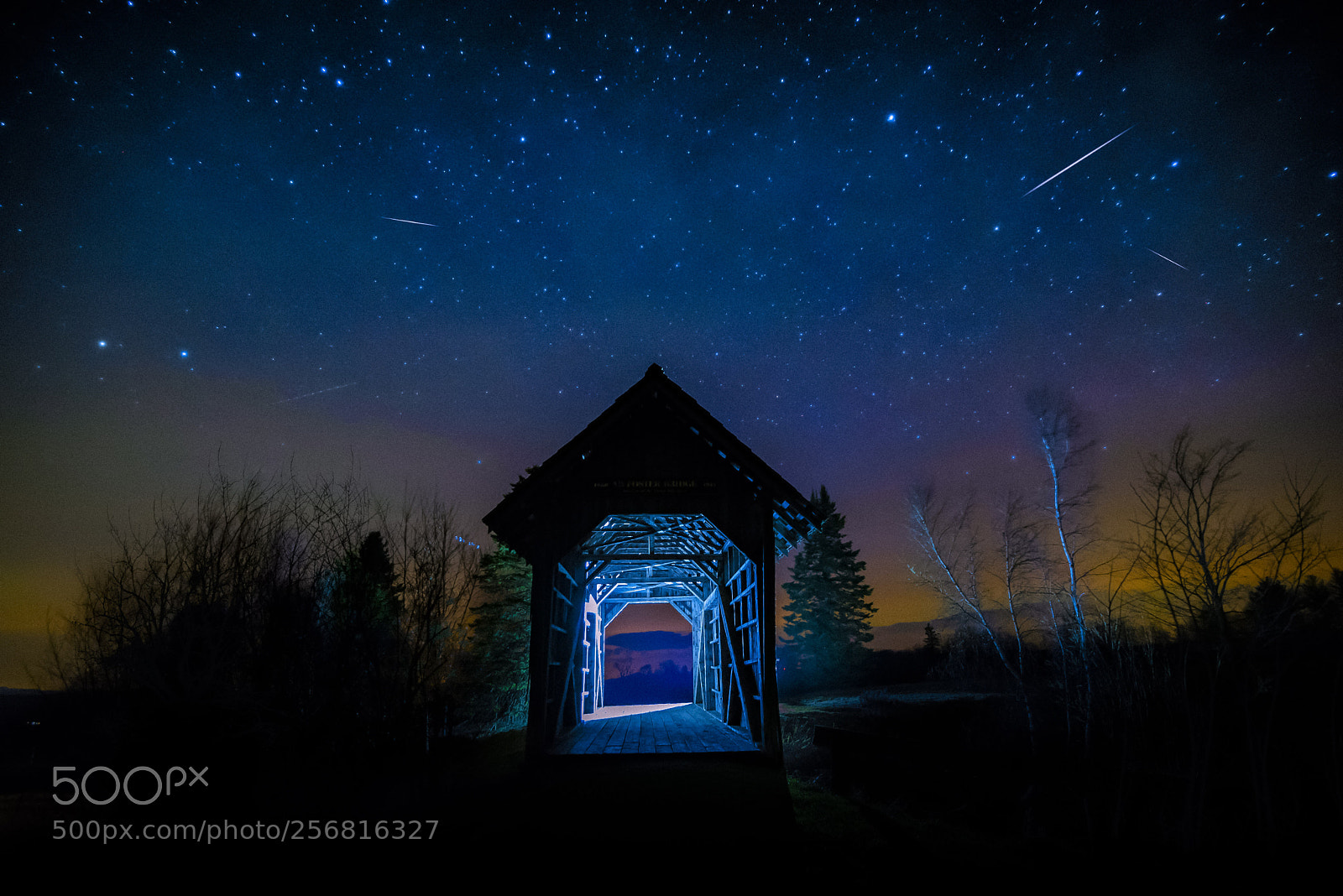 Nikon D750 sample photo. Night sky bridge photography