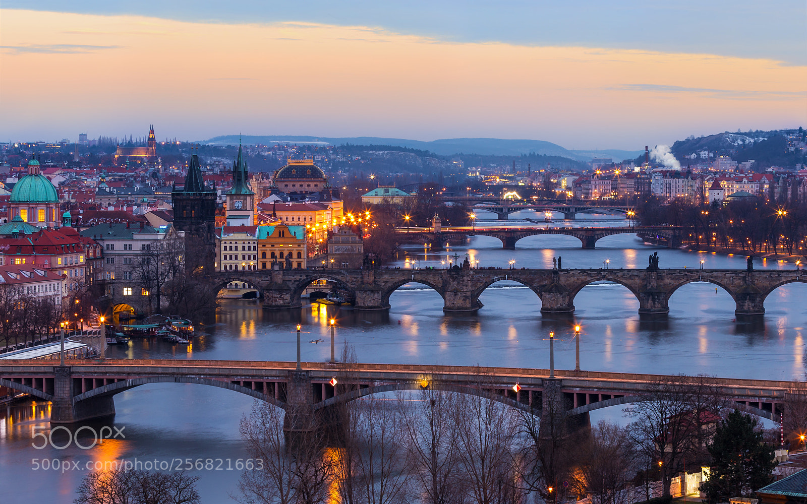 Canon EOS 6D sample photo. Prague sunset photography