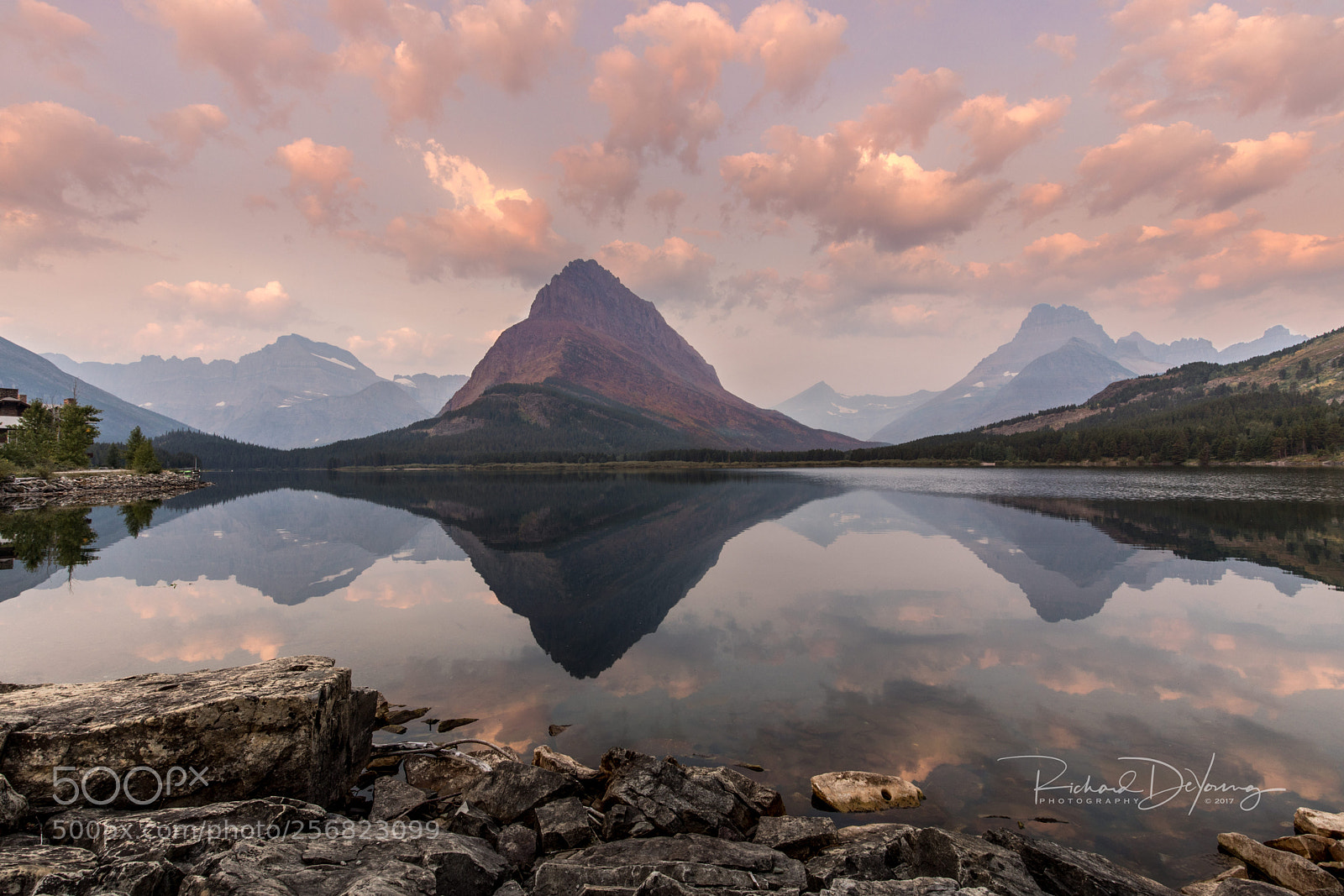 Canon EOS 5D Mark IV sample photo. Smokey sunrise on swiftcurrent photography