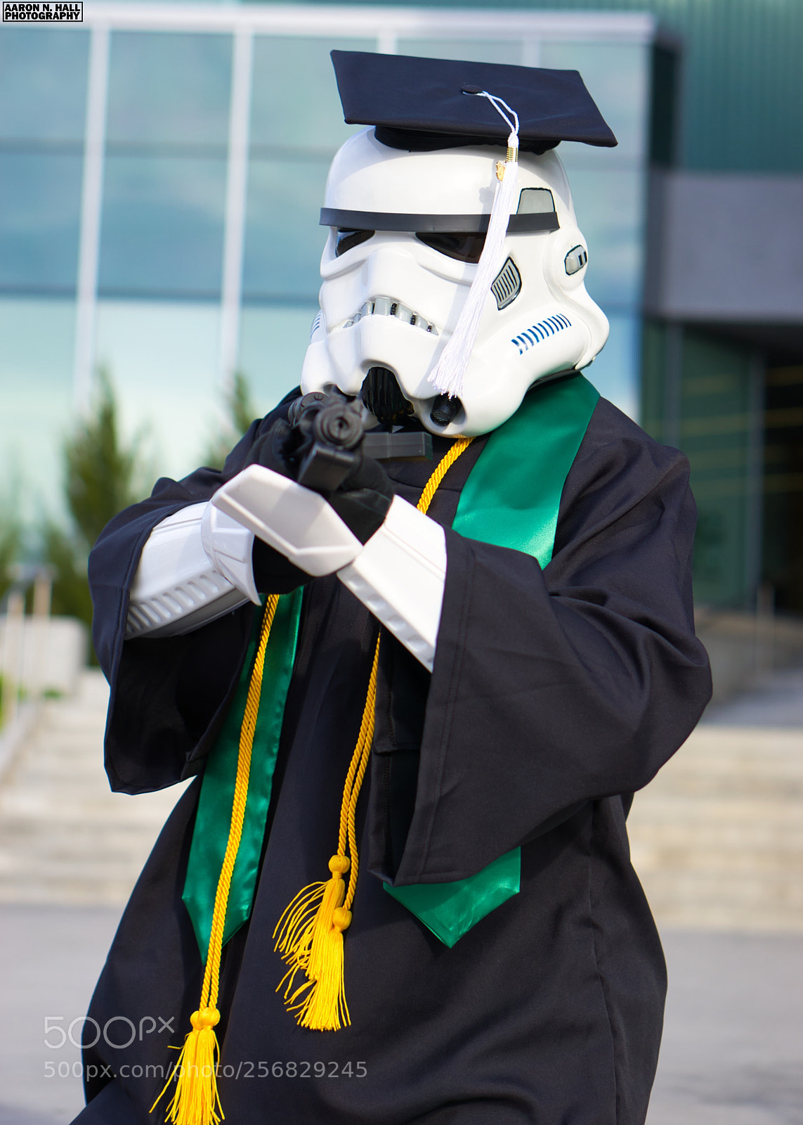 Sony a6000 sample photo. Stormtrooper graduation photography