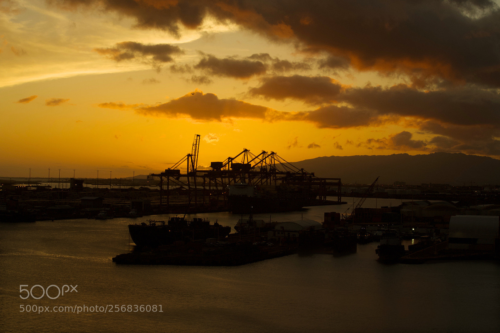 Sony a7R III sample photo. Honolulu harbour sunset photography