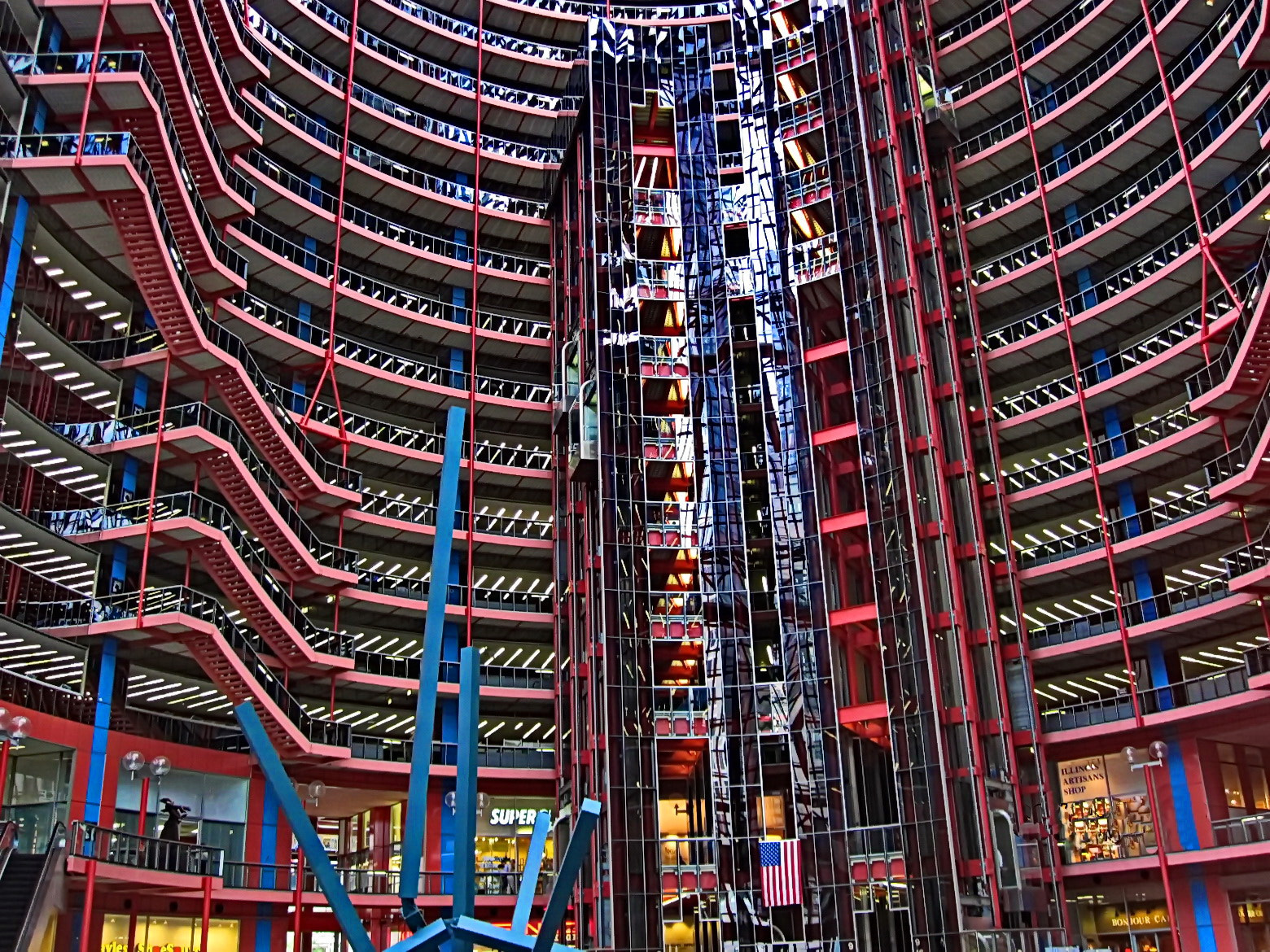Canon PowerShot SD780 IS (Digital IXUS 100 IS / IXY Digital 210 IS) sample photo. James r. thompson center, chicago, illinois photography