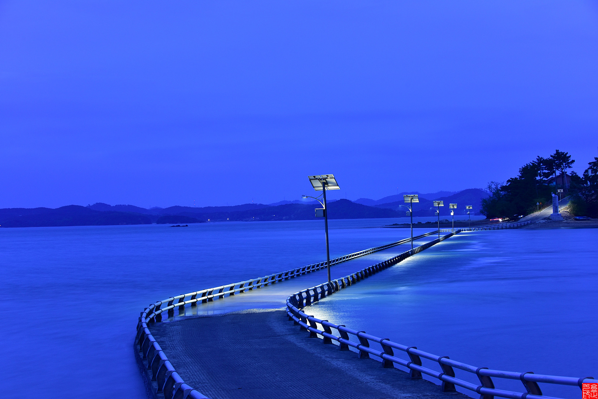 Nikon D810 sample photo. A night view of woongdo photography
