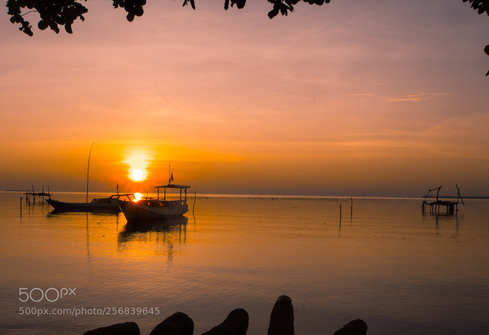 Nikon D3200 sample photo. Sunseet at karimunjawa photography