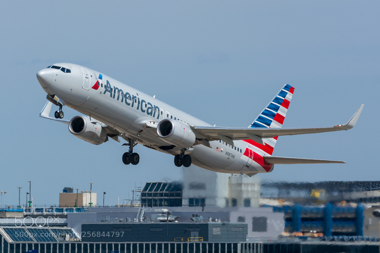 Nikon D7100 sample photo. American airlines boeing 737-823 photography