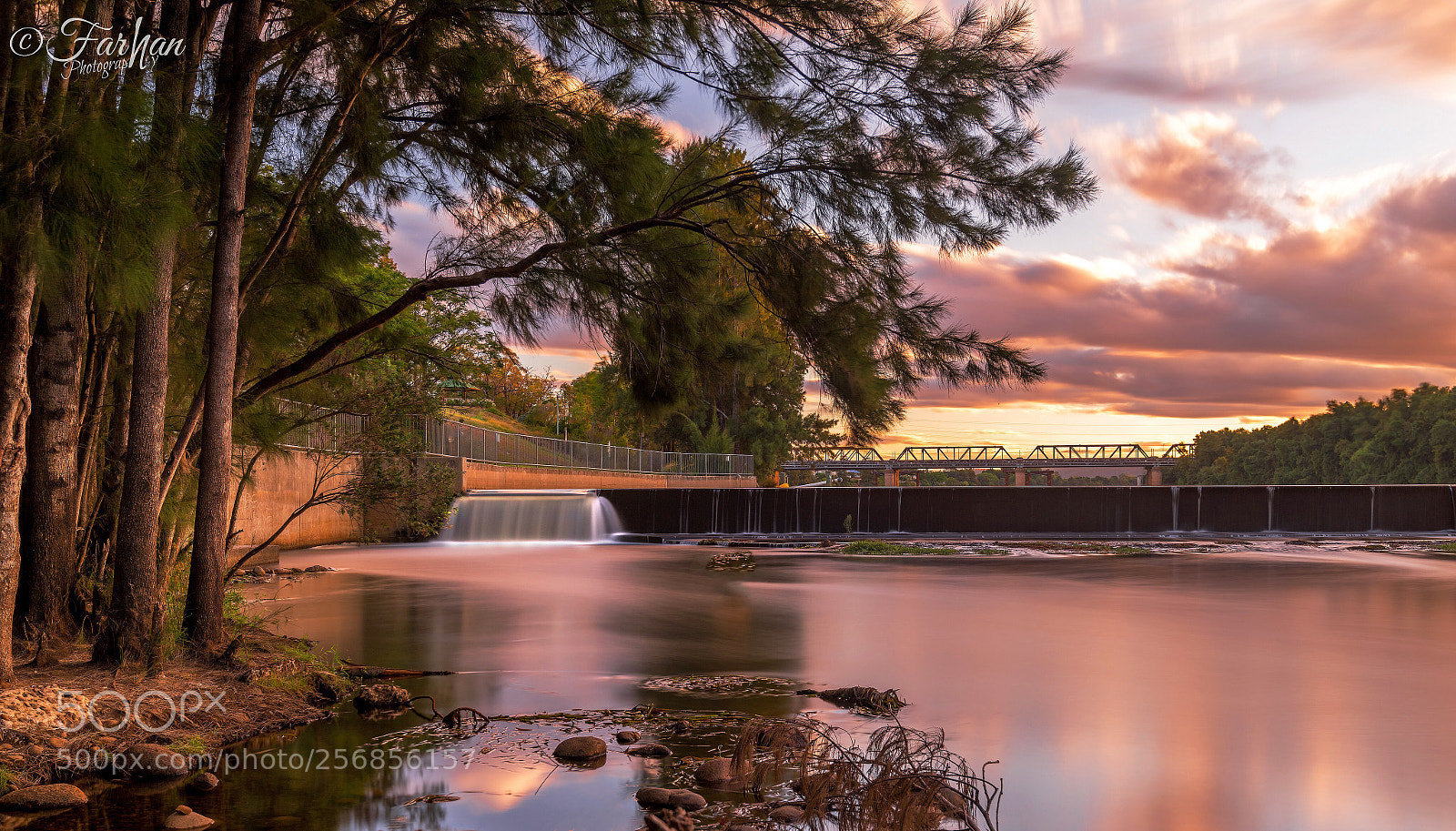 Nikon D850 sample photo. Penrith weir sunset photography