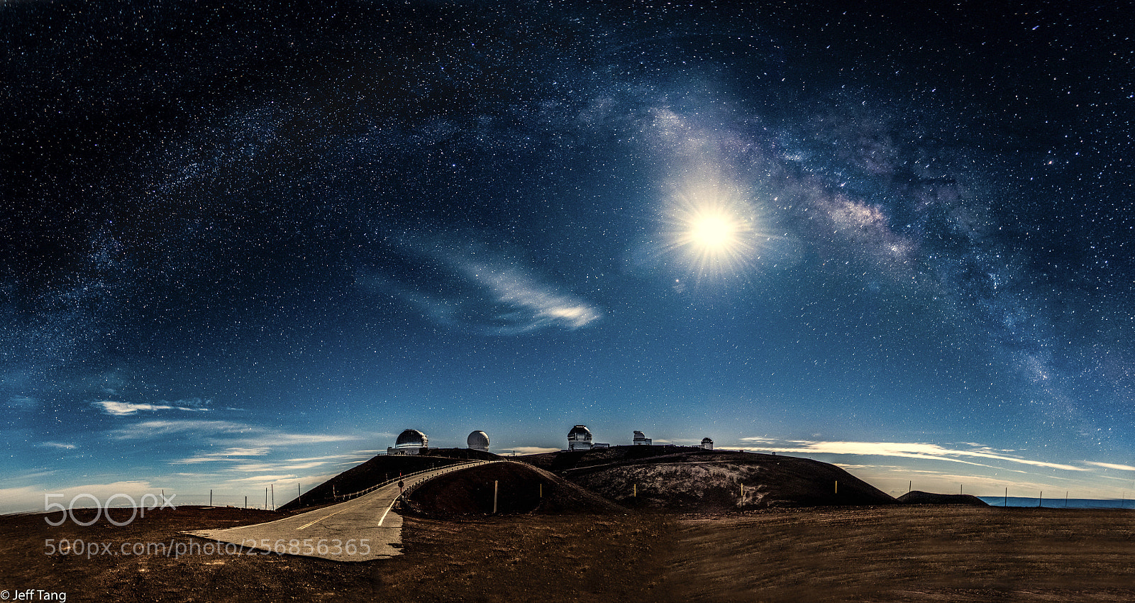 Nikon D750 sample photo. Milky way over moon photography