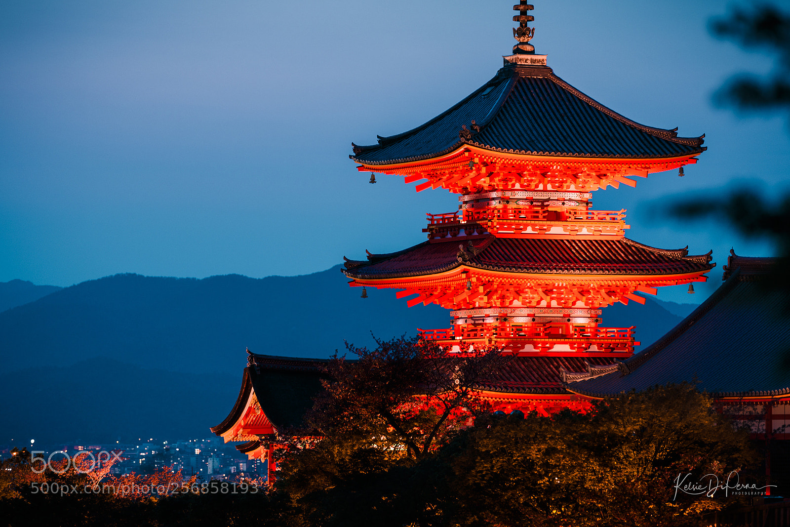 Canon EOS 6D sample photo. Kiyomizu-dera temple by night photography