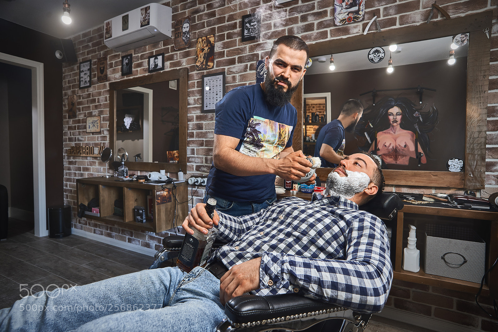 Nikon D600 sample photo. Barbershop photography