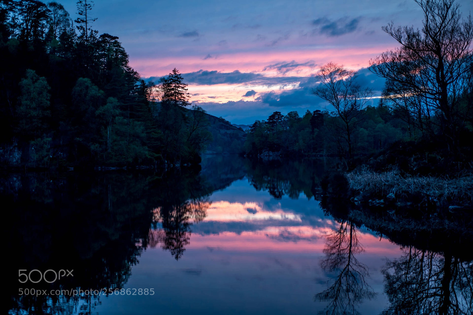 Nikon D800 sample photo. Loch katerine sunset photography